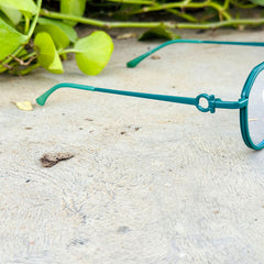 Ferragamo – 5580 – 54 – Green – Metal – Optics – Unisex