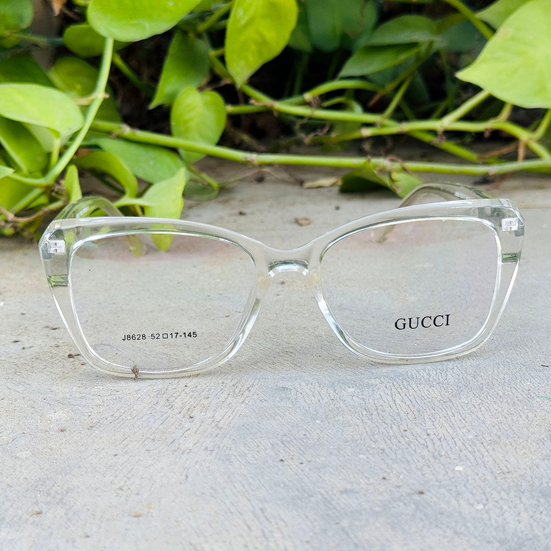 Gucci – 8628 – 52 - Transparent – Acetate – Optics – Ladies