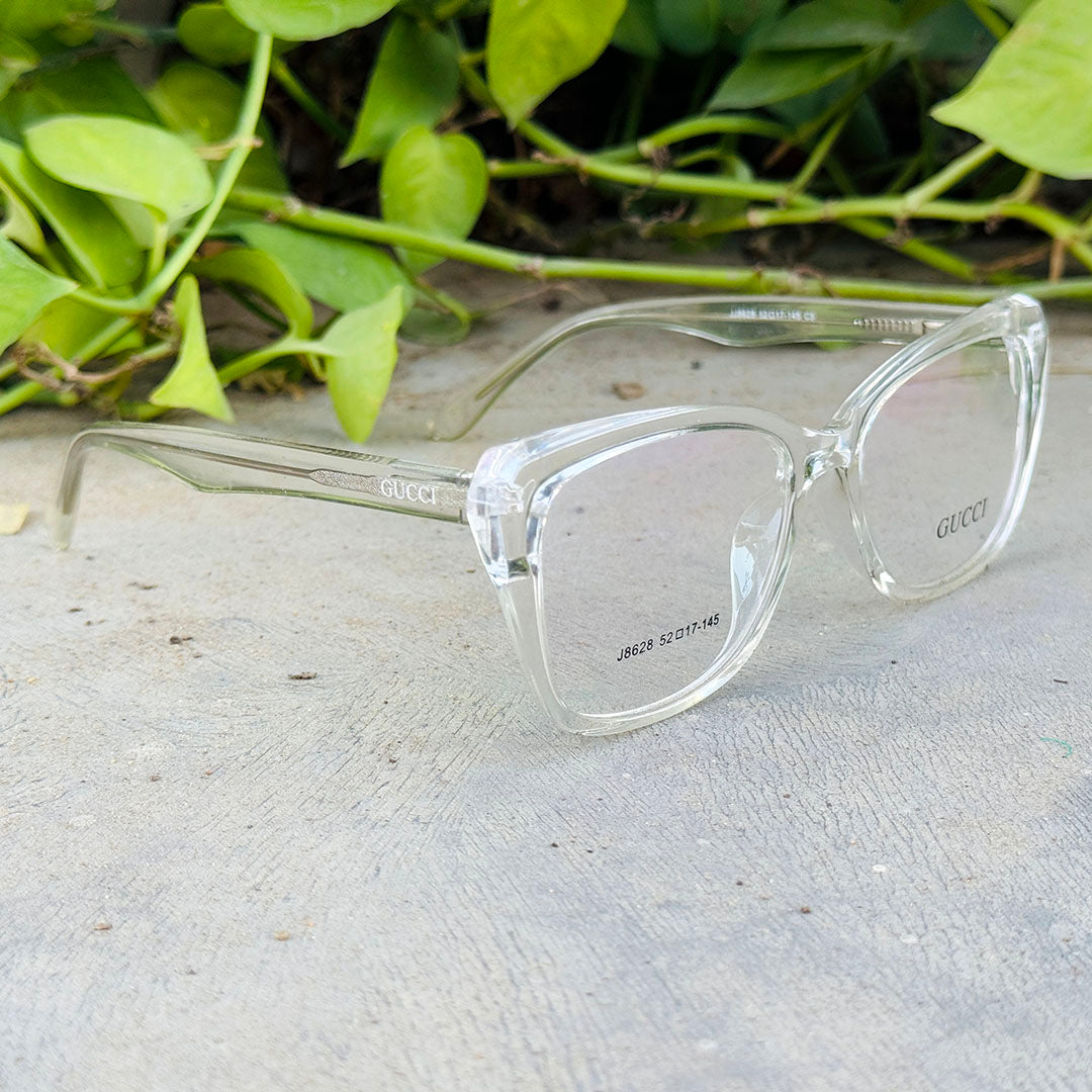 Gucci – 8628 – 52 - Transparent – Acetate – Optics – Ladies