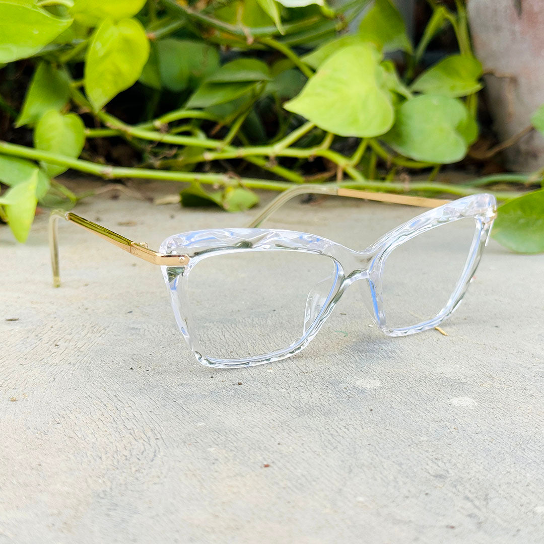 Dior– 868 – 52 - Transparent – Acetate - Metal – Optics – Ladies
