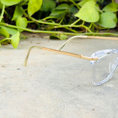 Dior– 868 – 52 - Transparent – Acetate - Metal – Optics – Ladies