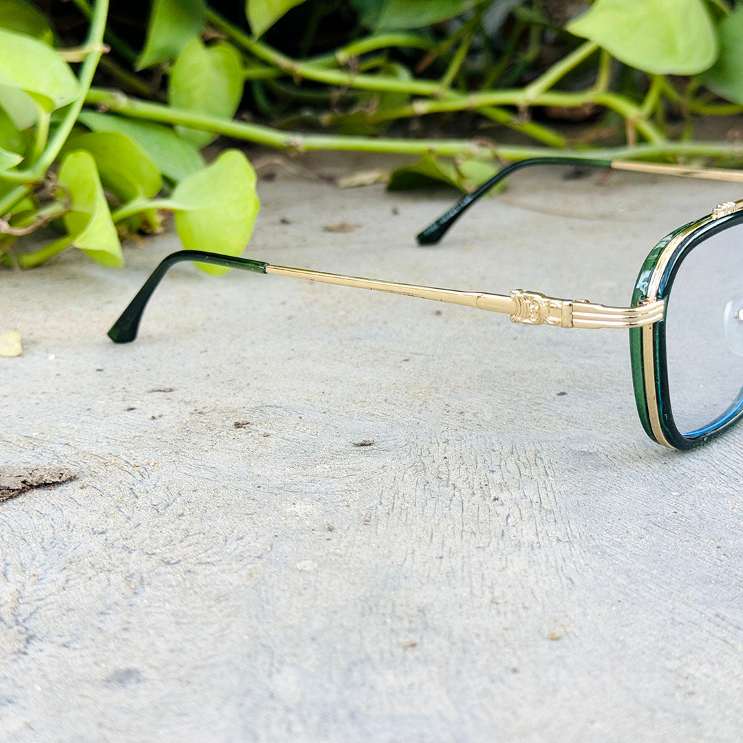 Ferragamo – 59300 – 5449 – Golden Green – Metal – Optics – Unisex