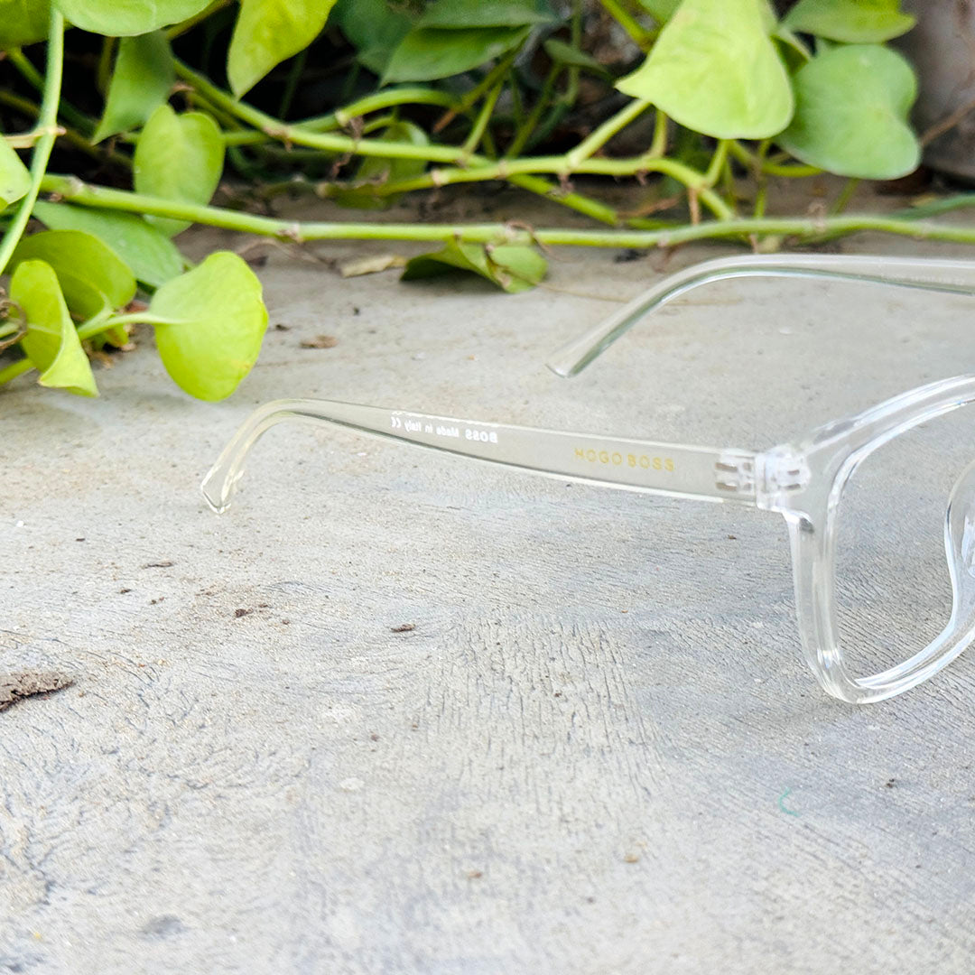 Boss – 6005 – 54 - Transparent – Acetate - Optics – Unisex