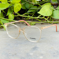 Chanel – 5501 – 56 - Orange – Acetate - Metal - Optics – Ladies