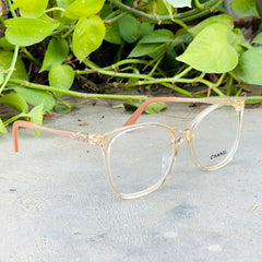 Chanel – 5501 – 56 - Orange – Acetate - Metal - Optics – Ladies
