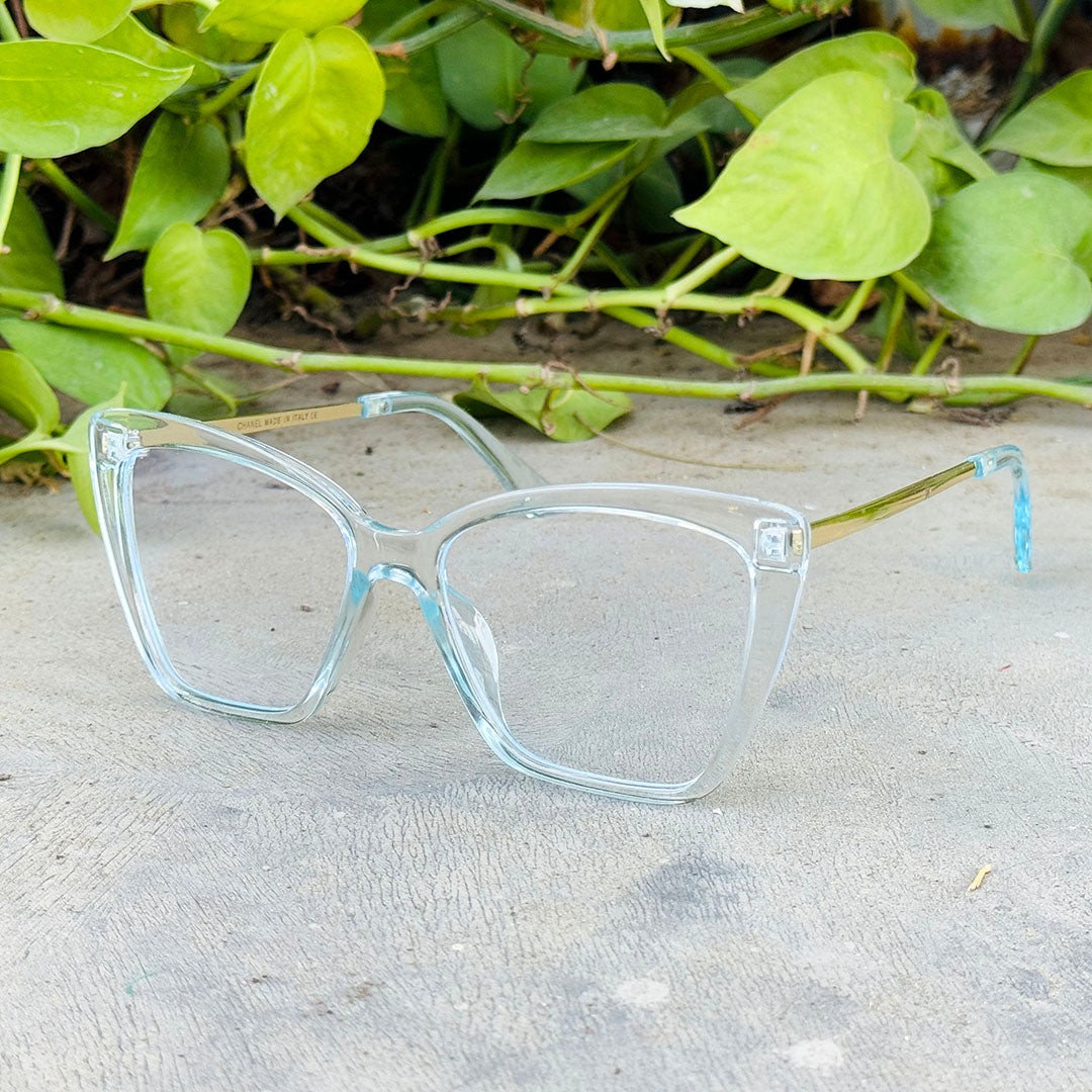 Chanel – 6005 – 54 - Bluue – Acetate - Metal - Optics – Ladies