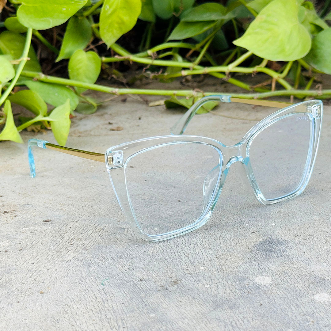 Chanel – 6005 – 54 - Bluue – Acetate - Metal - Optics – Ladies