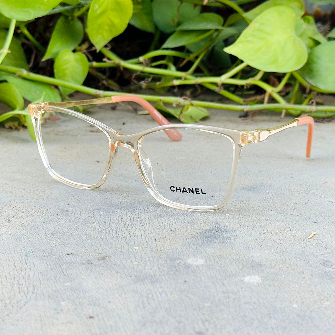 Chanel – 5527 – 55 - Orange – Acetate - Metal - Optics – Ladies