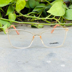 Chanel – 5527 – 55 - Orange – Acetate - Metal - Optics – Ladies