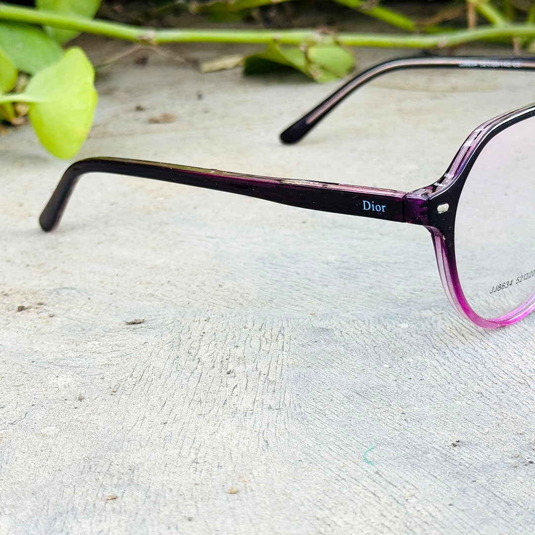 Dior – 8634 – 52 - Purple – Acetate - Optics – Unisex