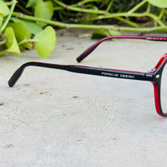 Porsche – 8635 – 50 - Black Red – Acetate - Optics – Unisex