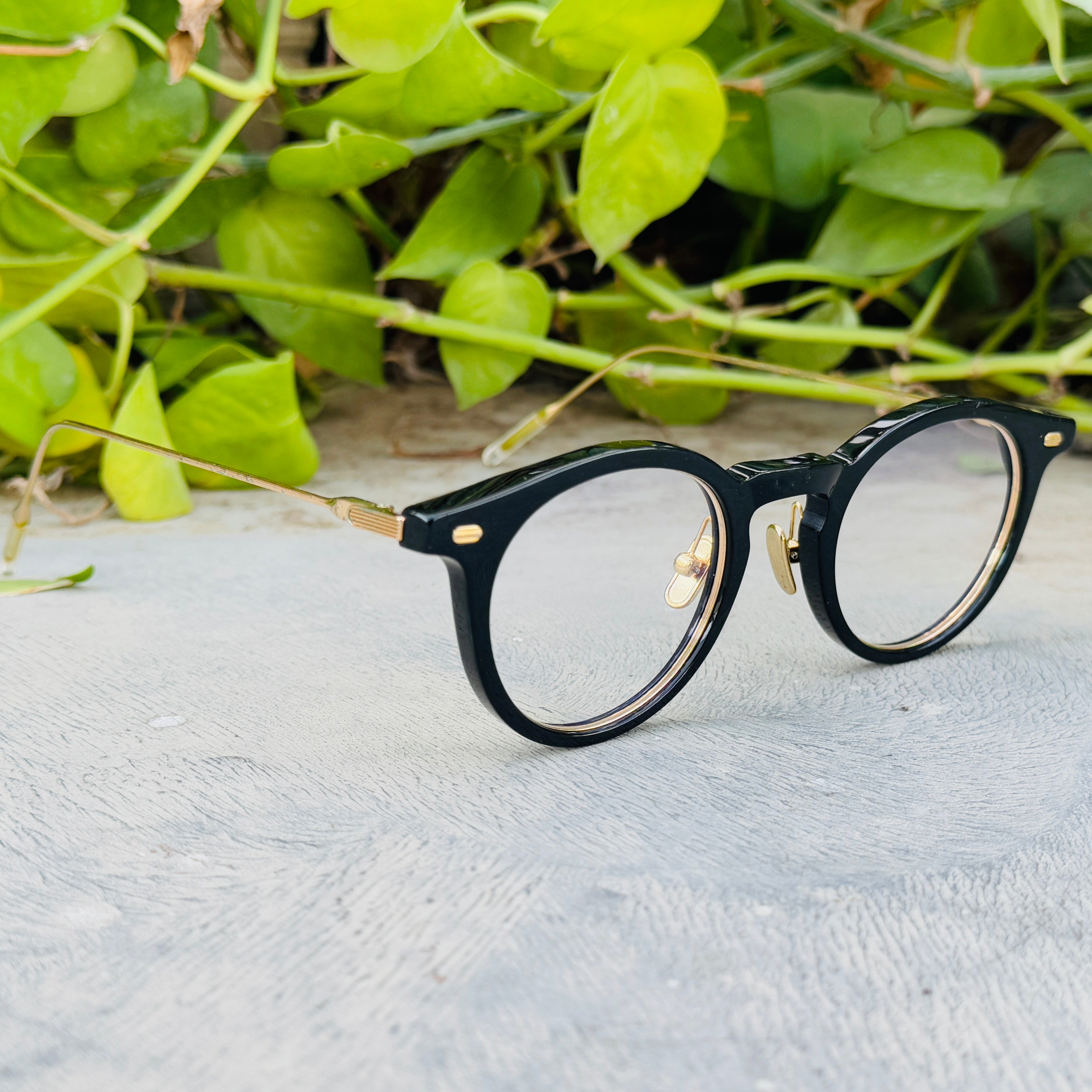 Gentle Monster – 032 – 45 – Golden Black – Acetate – Metal - Optics – Unisex - Premium (Original)