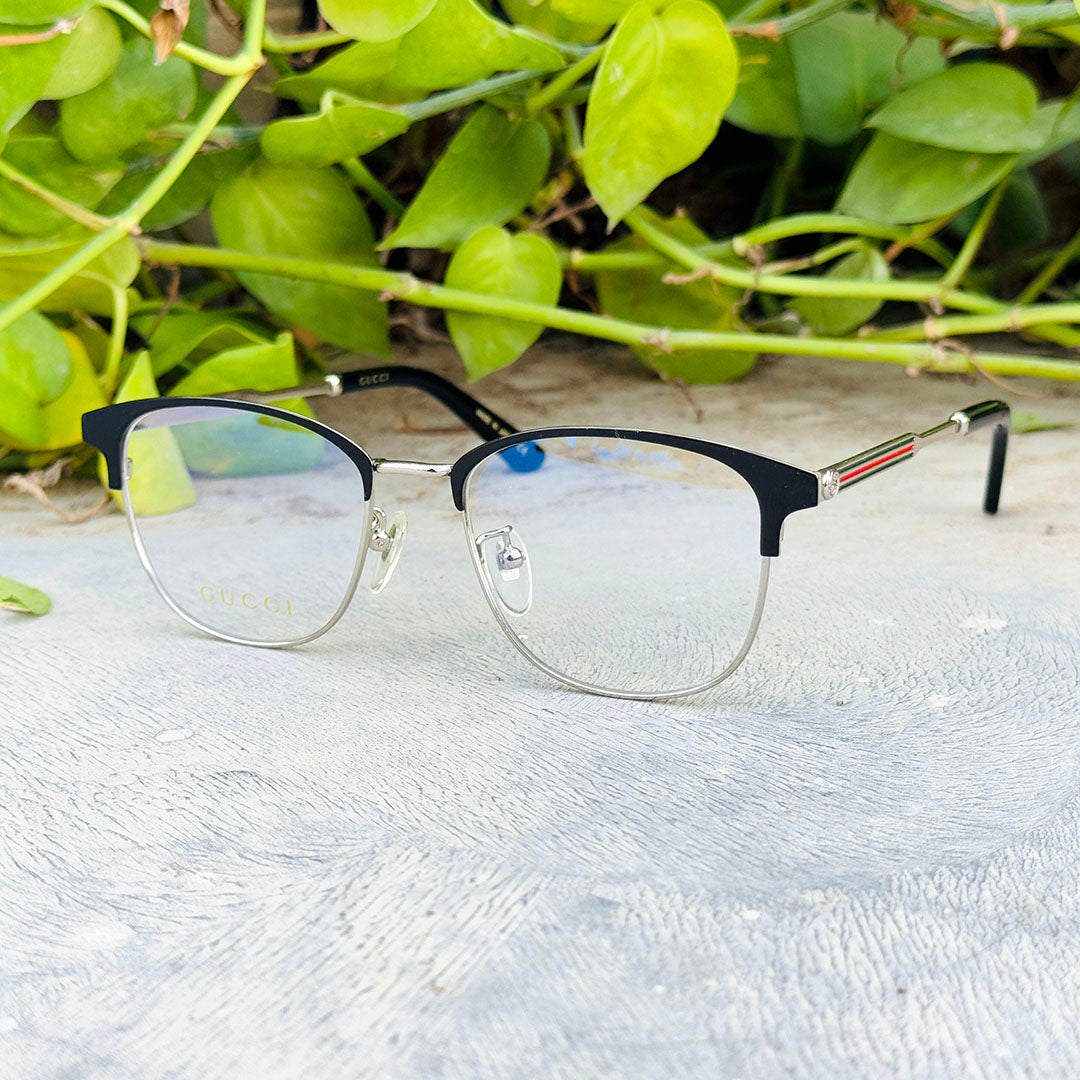 Gucci – 0609 – 52 – Silver Black –  Metal - Optics – Unisex - Premium