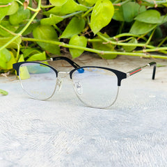 Gucci – 0609 – 52 – Silver Black –  Metal - Optics – Unisex - Premium