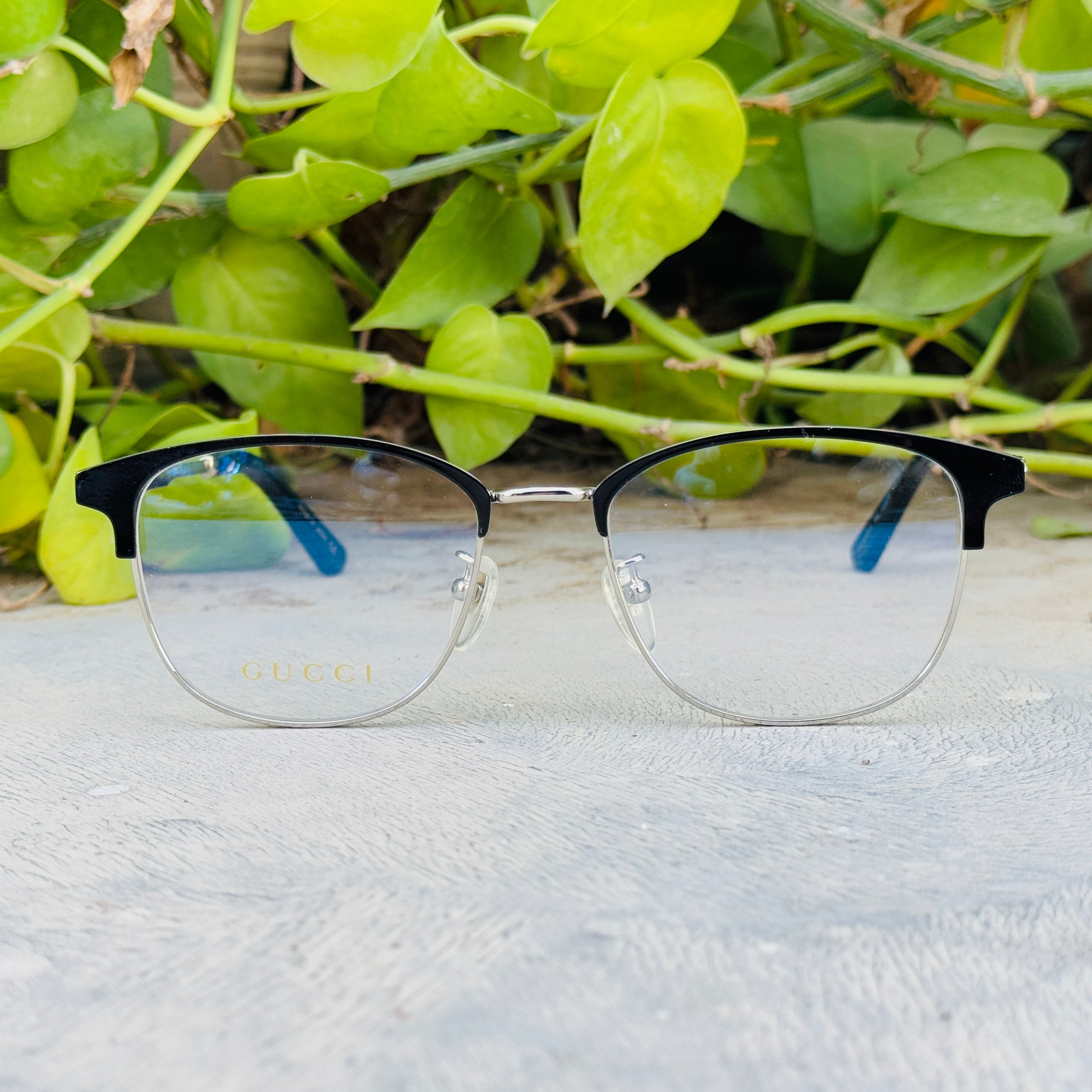 Gucci – 0609 – 52 – Silver Black –  Metal - Optics – Unisex - Premium