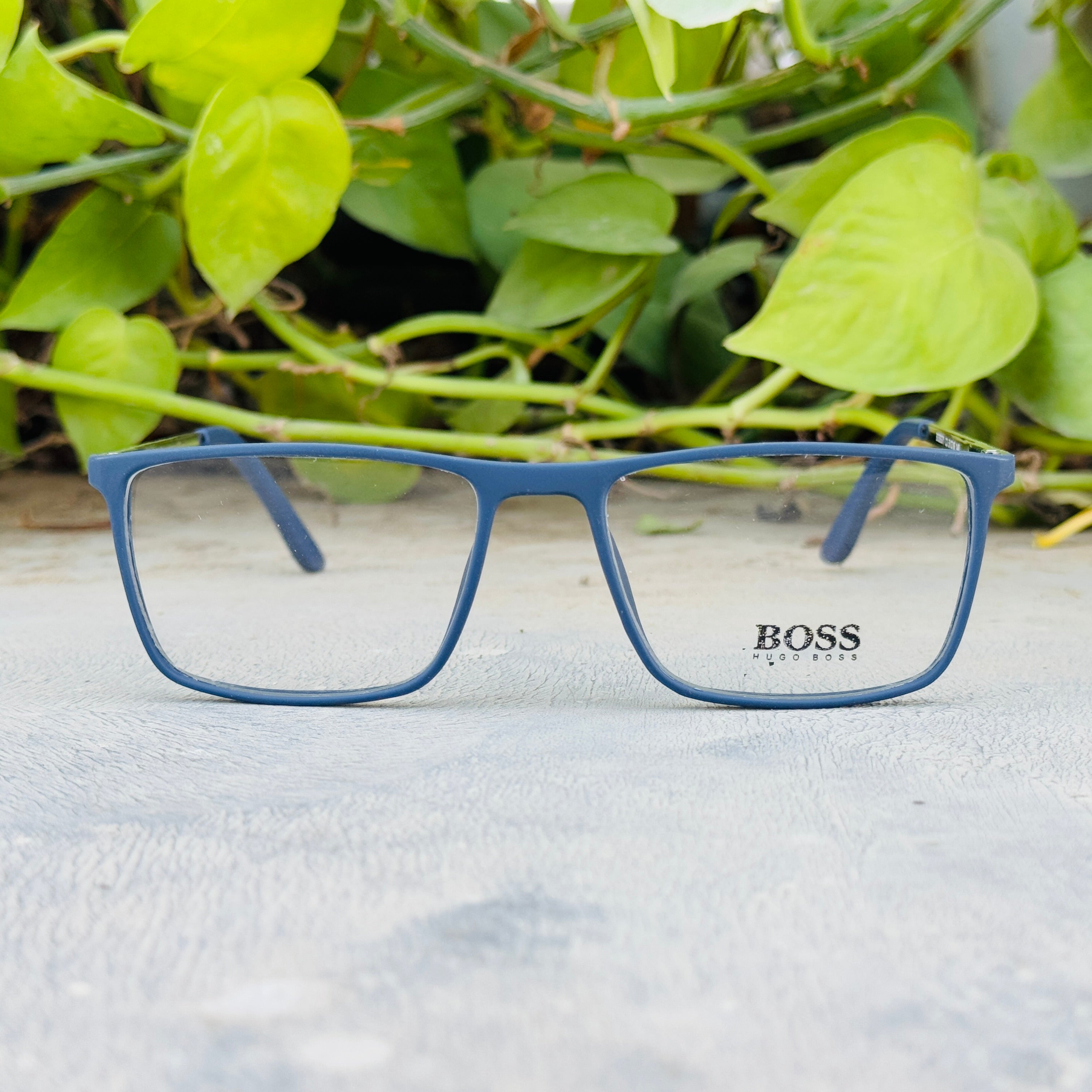 Boss – 371 – 55 – Silver Blue –  Acetate - Metal - Optics – Unisex - Premium