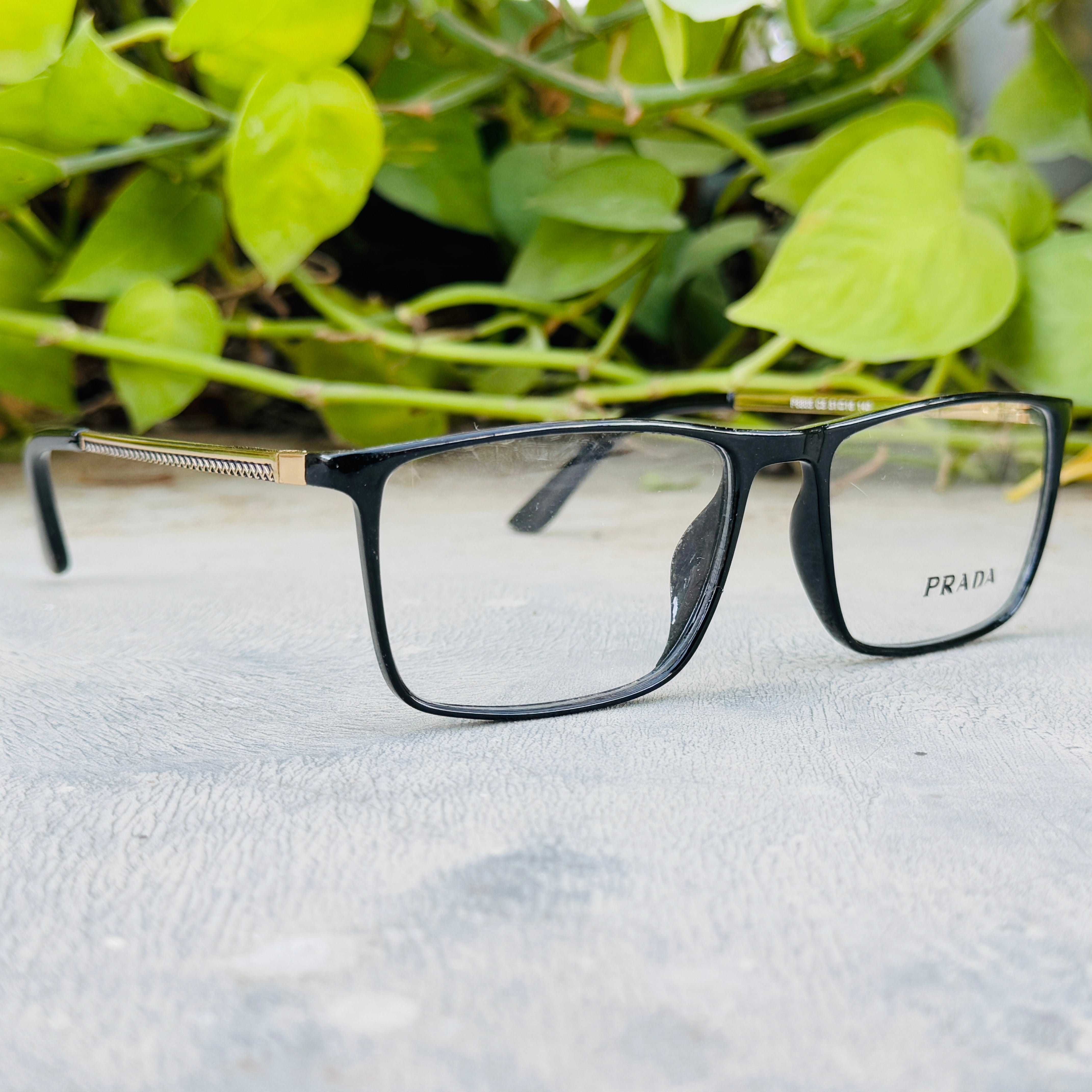 Prada – 8805 – 51 – Golden Black –  Acetate - Metal - Optics – Unisex - Premium