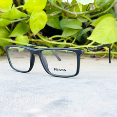 Prada – 85230 – 53 – Silver Black –  Acetate - Metal - Optics – Unisex - Premium