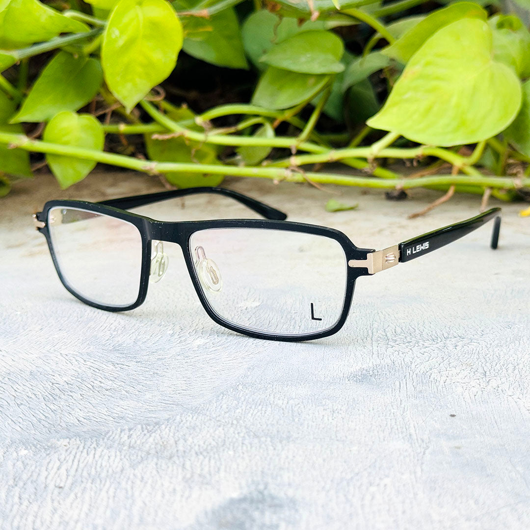 H Lewis – 952 – 54 – Black Gold –  Acetate - Optics – Unisex - Premium