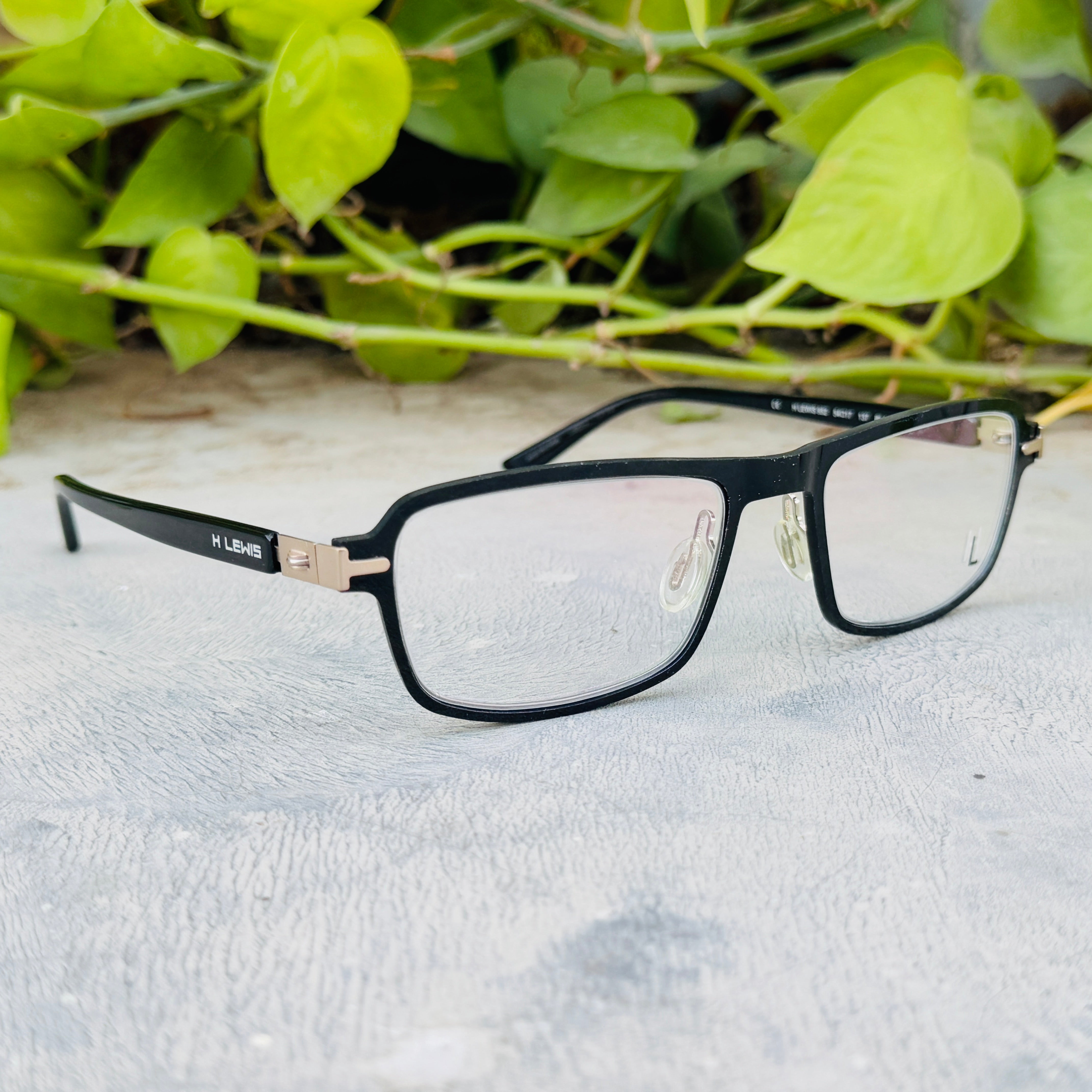 H Lewis – 952 – 54 – Black Gold –  Acetate - Optics – Unisex - Premium
