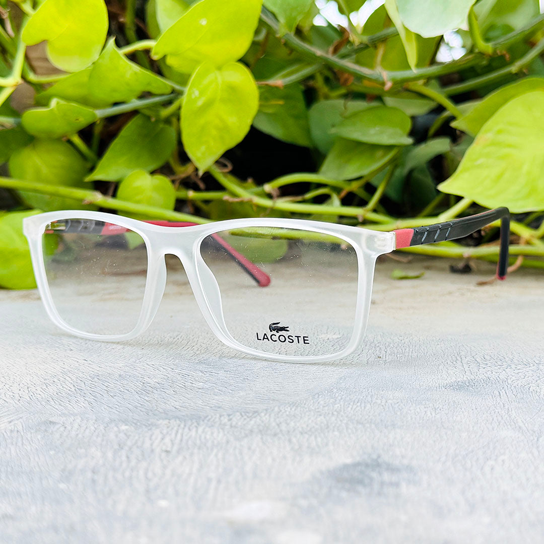 Lacoste – 8009 – 54 – Transparent Black –  Acetate - Optics – Unisex - Premium