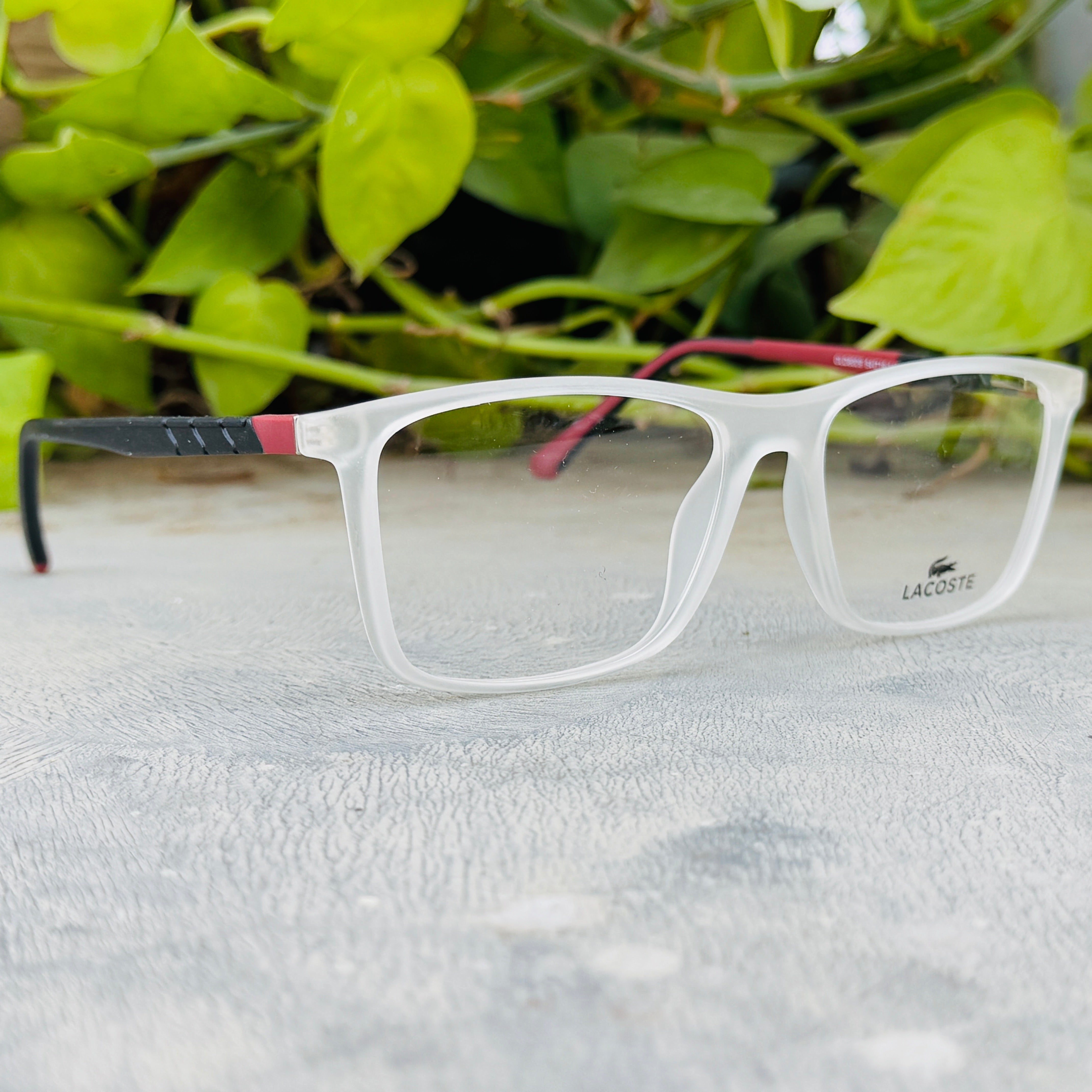 Lacoste – 8009 – 54 – Transparent Black –  Acetate - Optics – Unisex - Premium