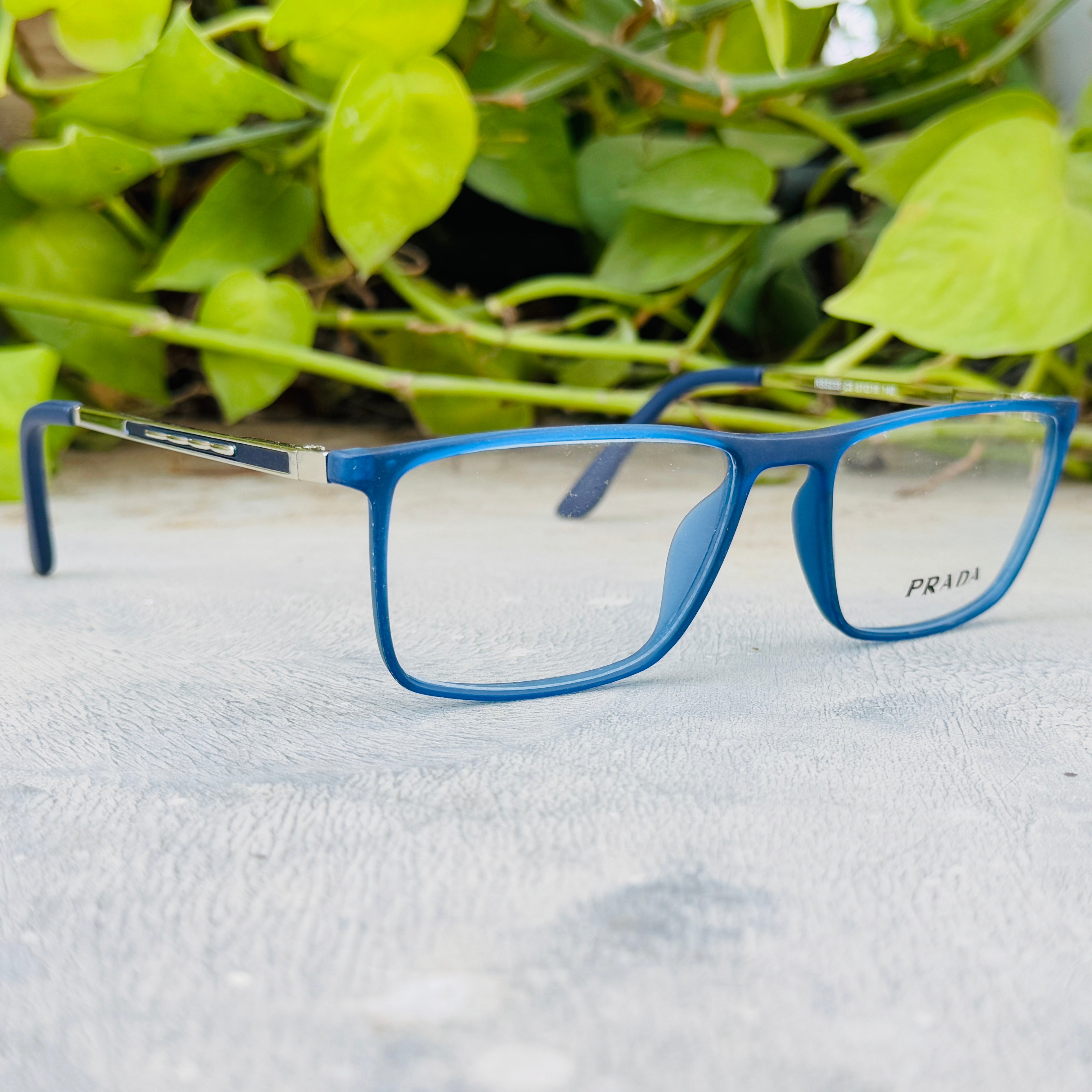Prada – 5233 – 51 – Silver Blue – Metal - Acetate - Optics – Unisex - Premium