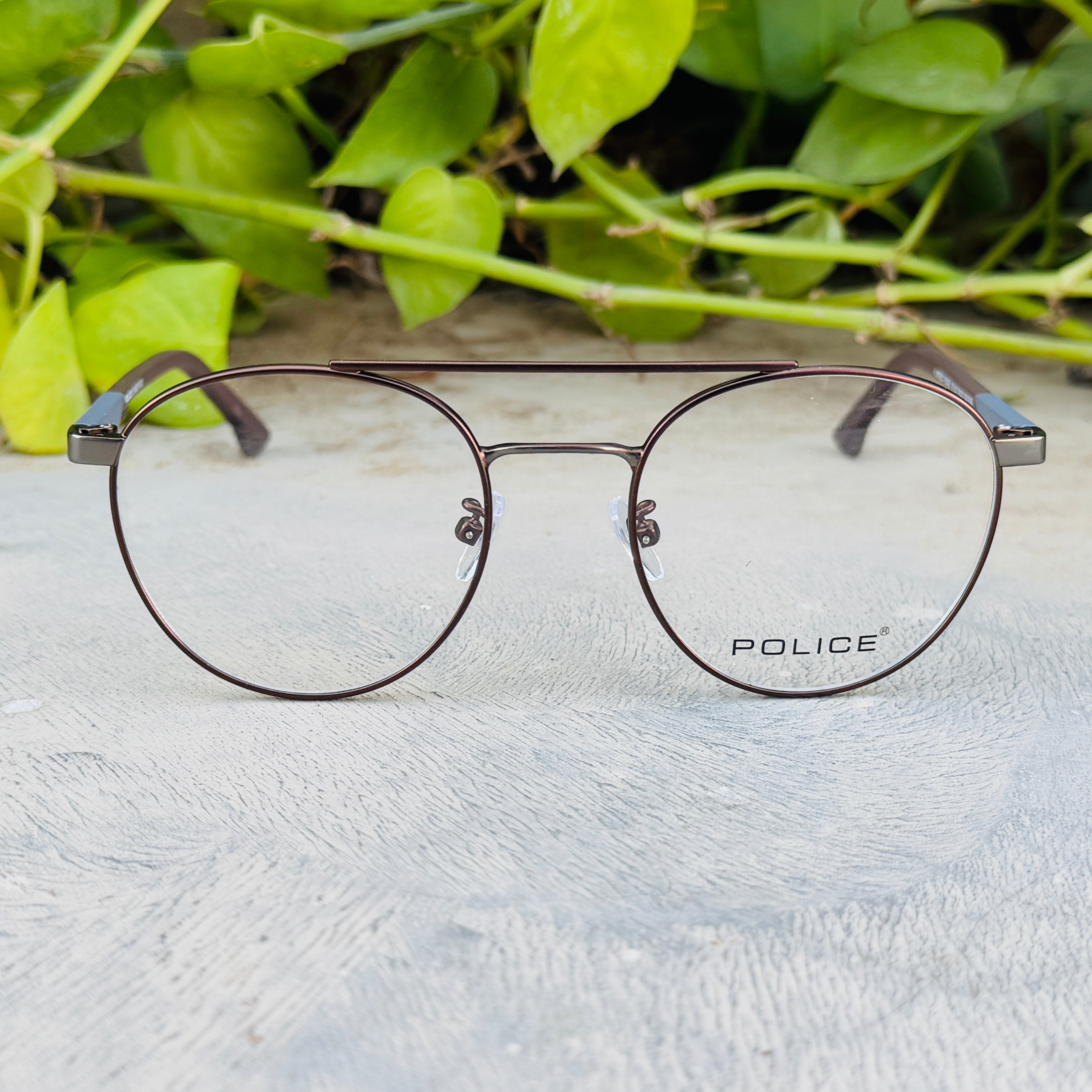 Police – 517 – 50 – Brown – Metal - Optics – Unisex - Premium