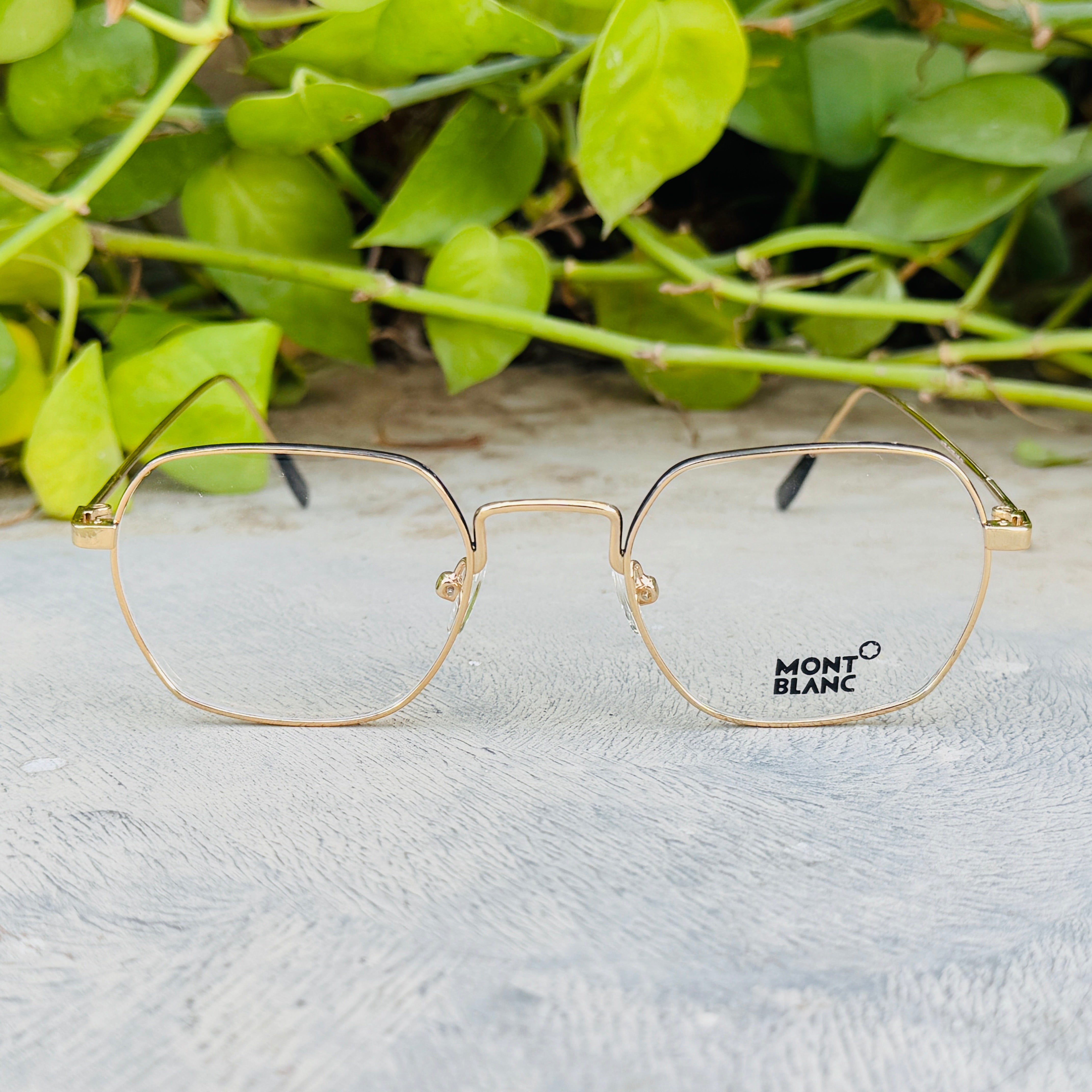Mont Blanc – 179 – 47 – Golden – Metal - Optics – Unisex - Premium