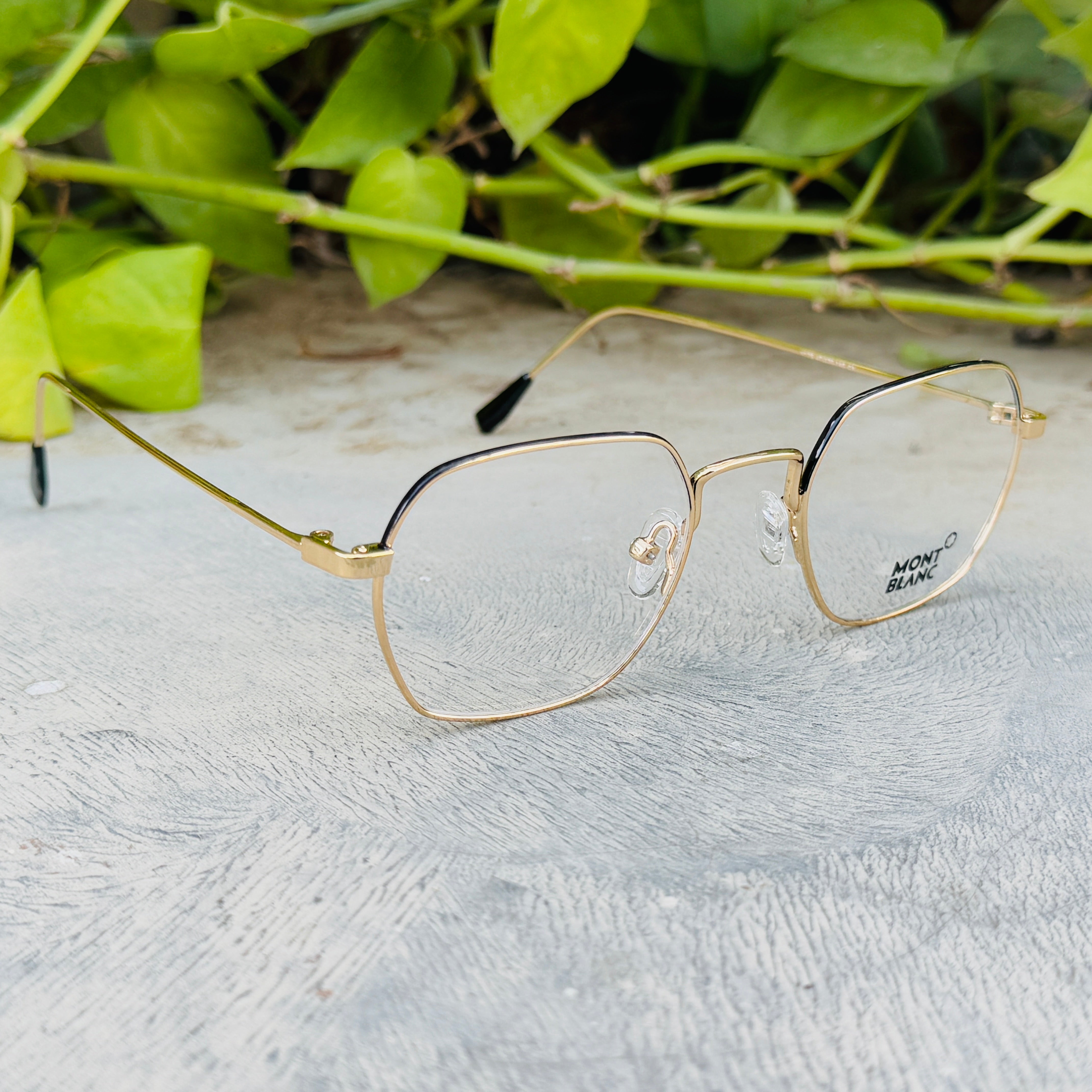 Mont Blanc – 179 – 47 – Golden – Metal - Optics – Unisex - Premium
