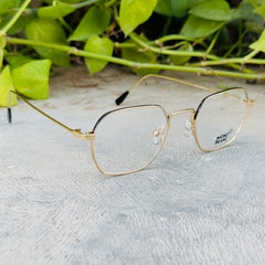Mont Blanc – 179 – 47 – Golden – Metal - Optics – Unisex - Premium