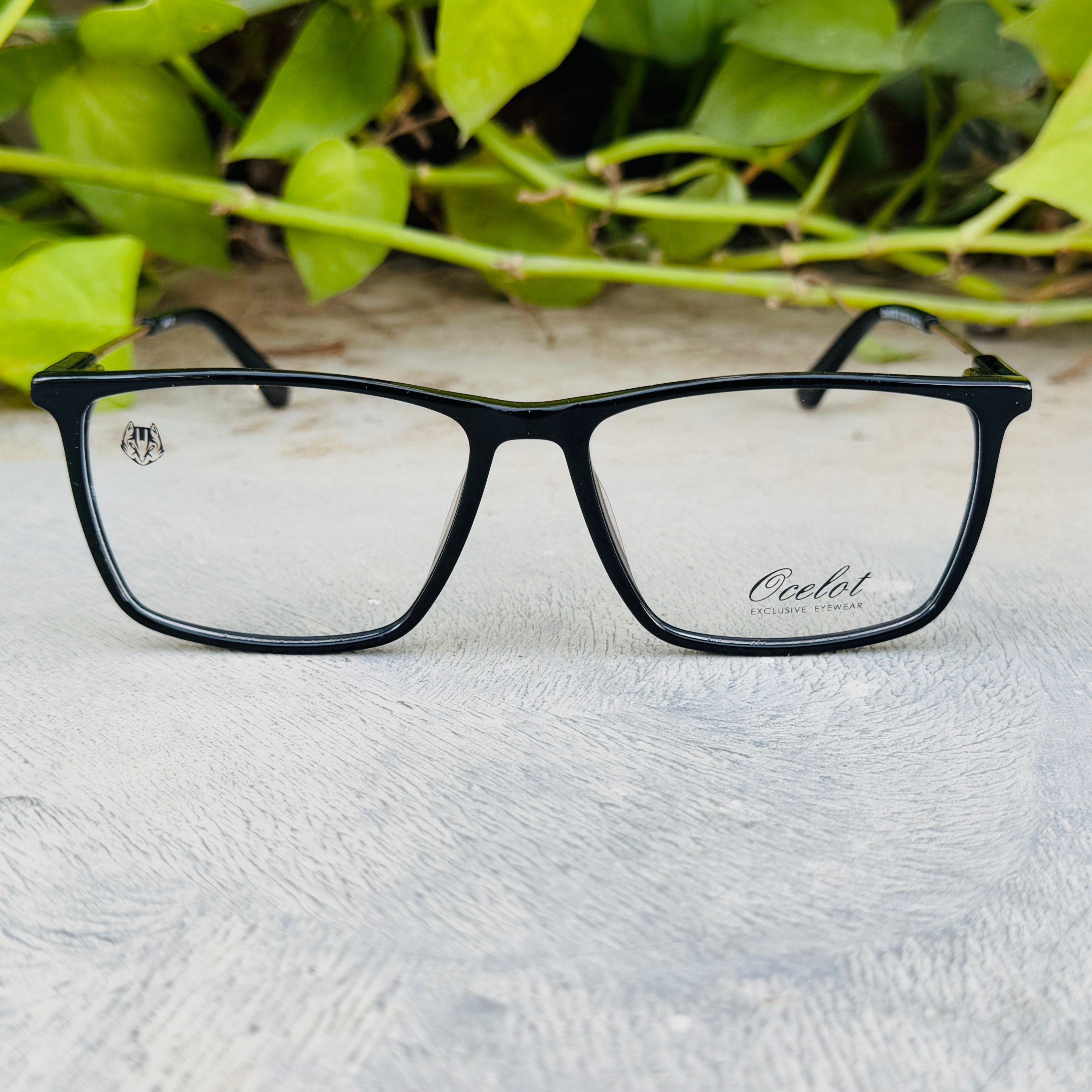 Ocelot – 9018 – 53 – Golden Black – Acetate - Metal - Optics – Unisex - Premium