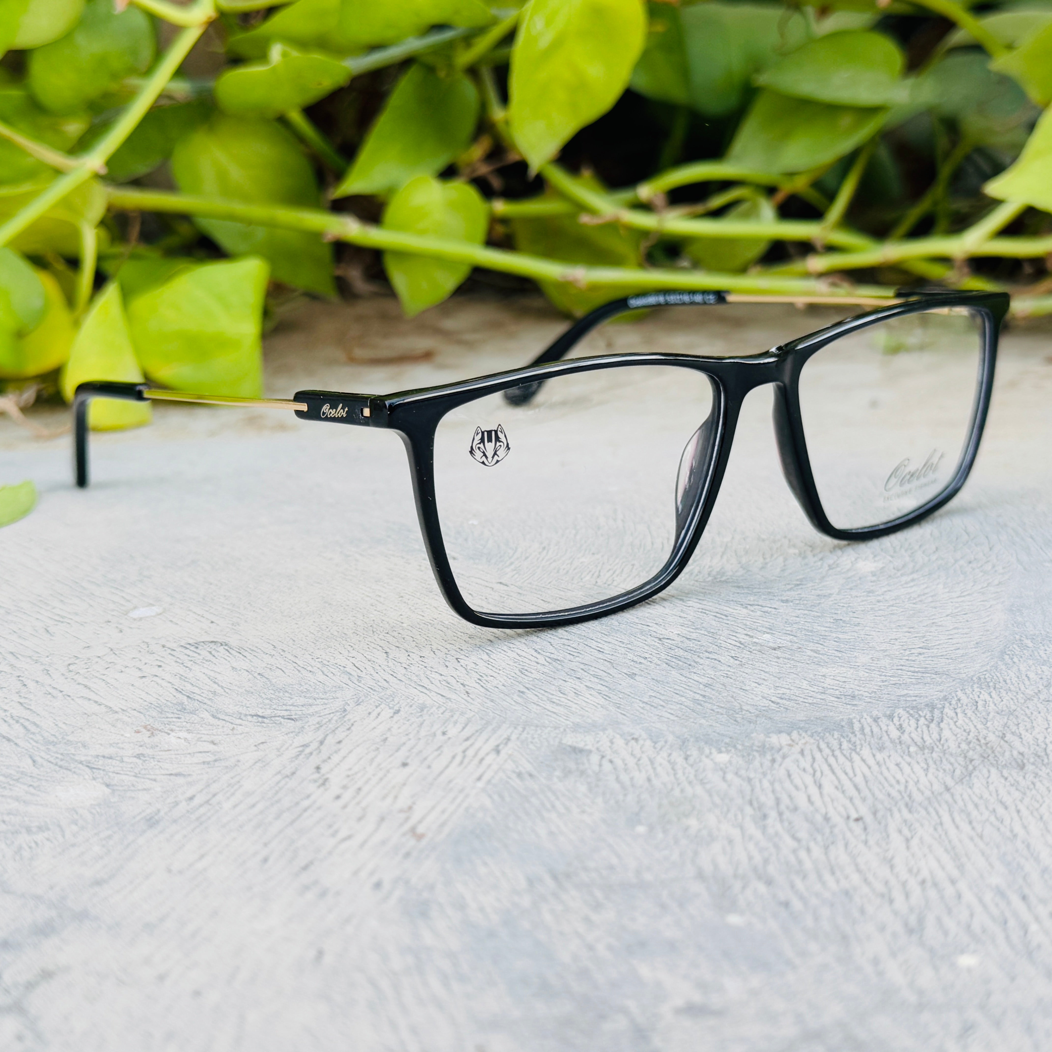 Ocelot – 9018 – 53 – Golden Black – Acetate - Metal - Optics – Unisex - Premium