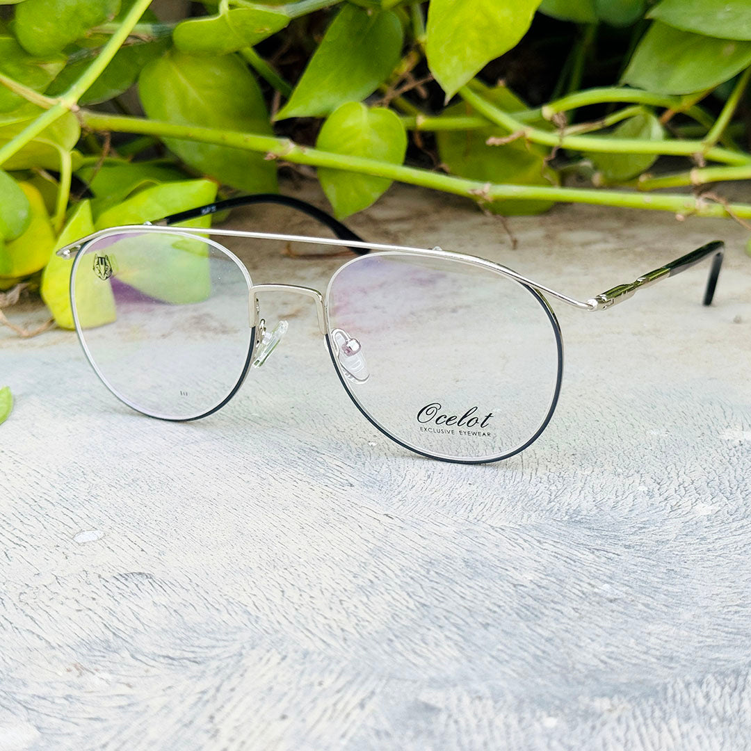Ocelot – 9010 – 51 – Silver Black – Metal - Optics – Unisex - Premium