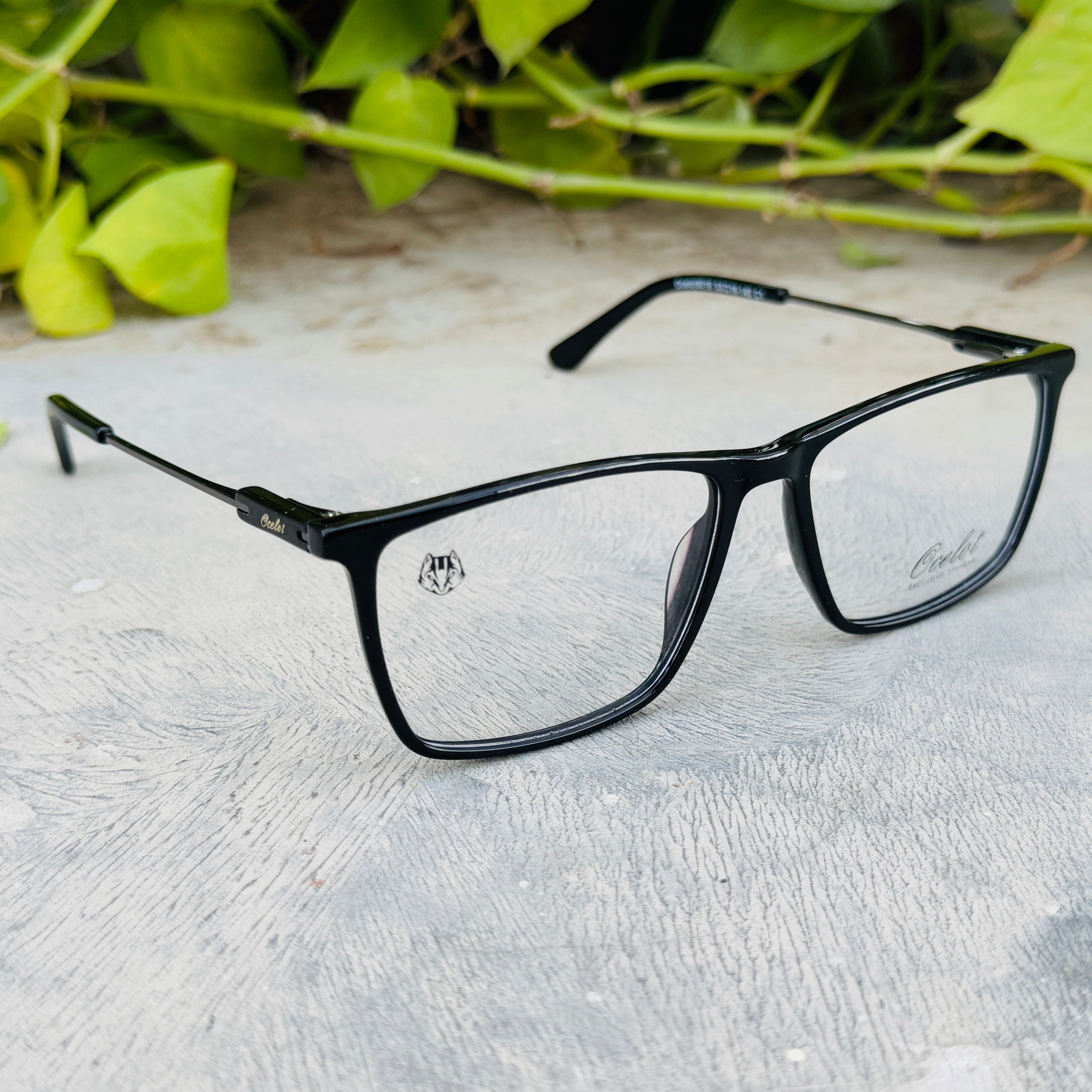 Ocelot – 9018 – 53 – Black – Acetate - Metal - Optics – Unisex - Premium