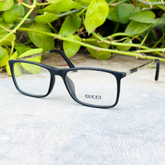 Gucci – 5640 – 53 – Silver Matte Black –  Acetate - Metal - Optics – Unisex - Premium