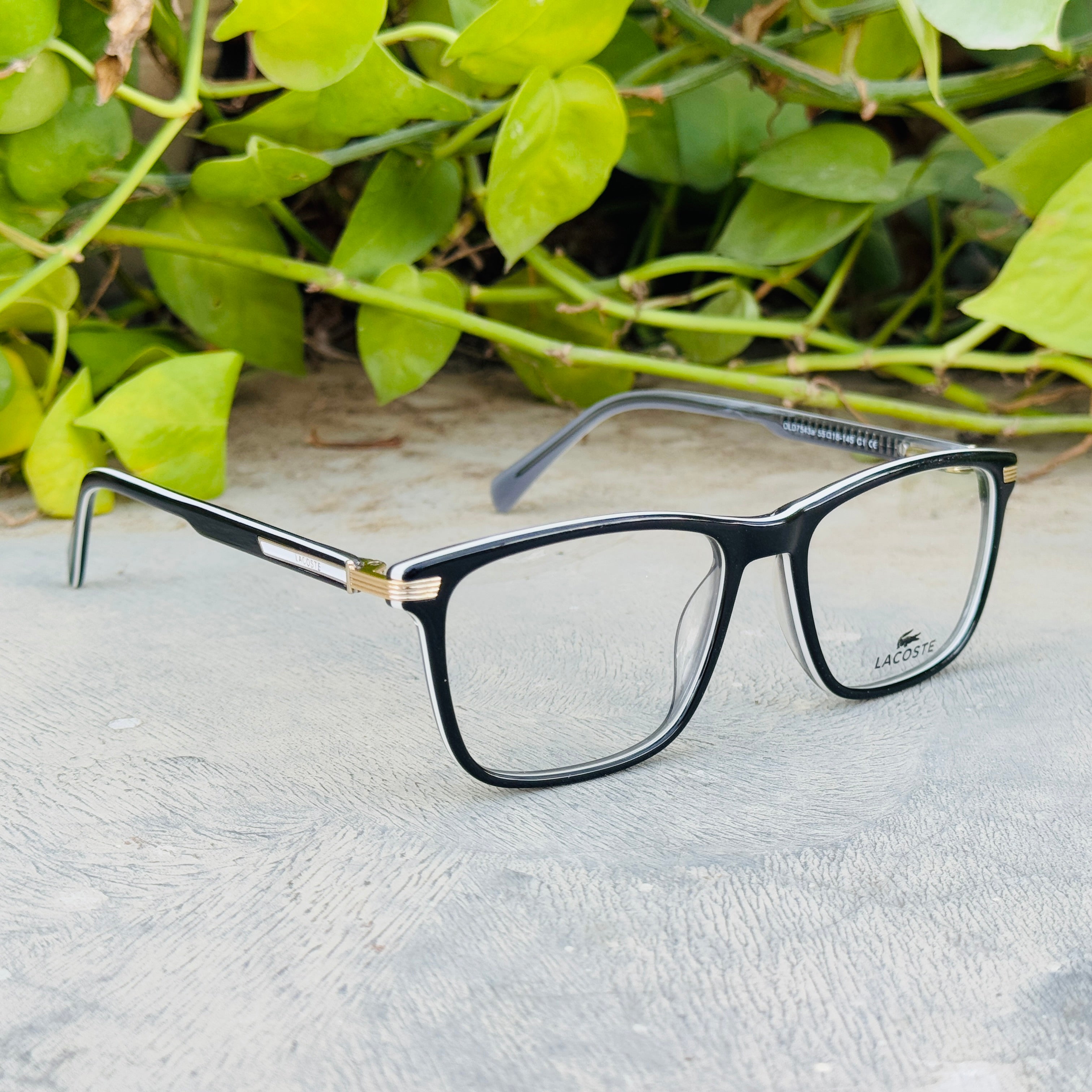 Lacoste – 7543 – 55 -Black Grey – Acetate - Optics – Unisex - Premium