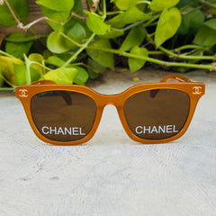 Chanel – 5689 – 53 – Mustard – Acetate - Sunglasses – Women - Premium