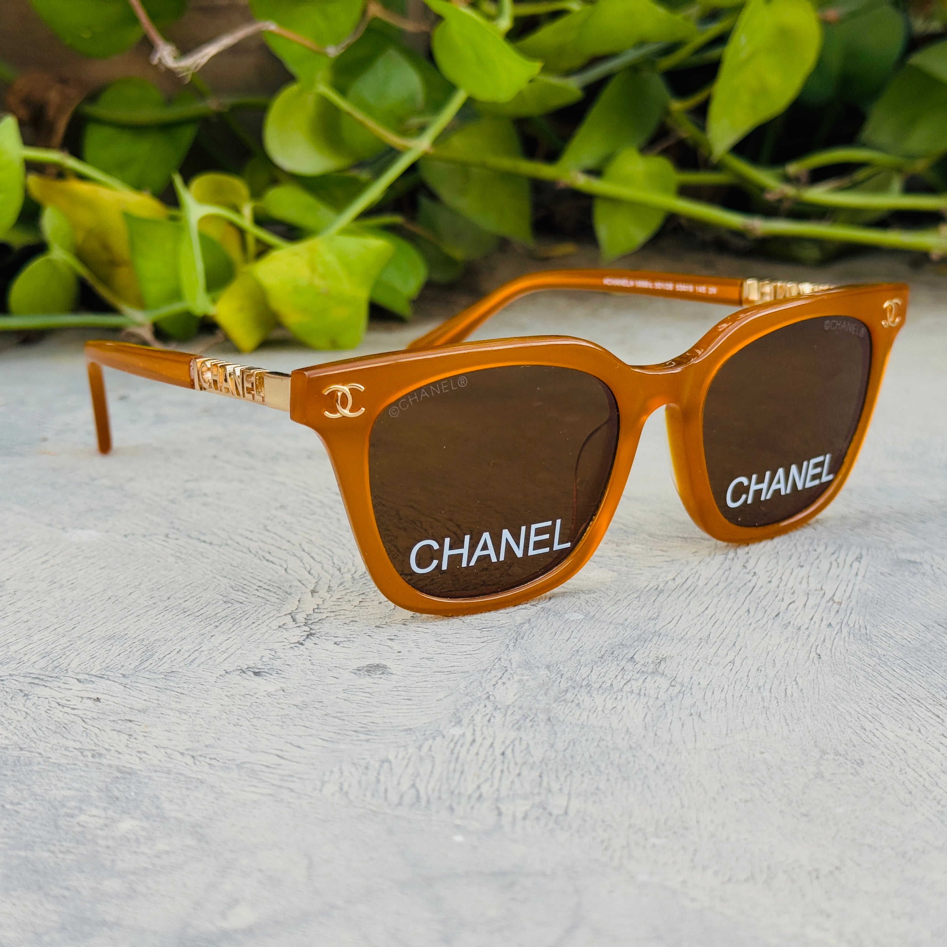 Chanel – 5689 – 53 – Mustard – Acetate - Sunglasses – Women - Premium