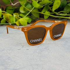 Chanel – 5689 – 53 – Mustard – Acetate - Sunglasses – Women - Premium