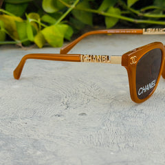 Chanel – 5689 – 53 – Mustard – Acetate - Sunglasses – Women - Premium