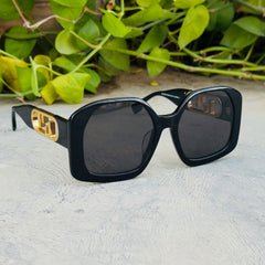 Fendi – 5028 – 54 – Black – Acetate - Sunglasses – Ladies - Premium