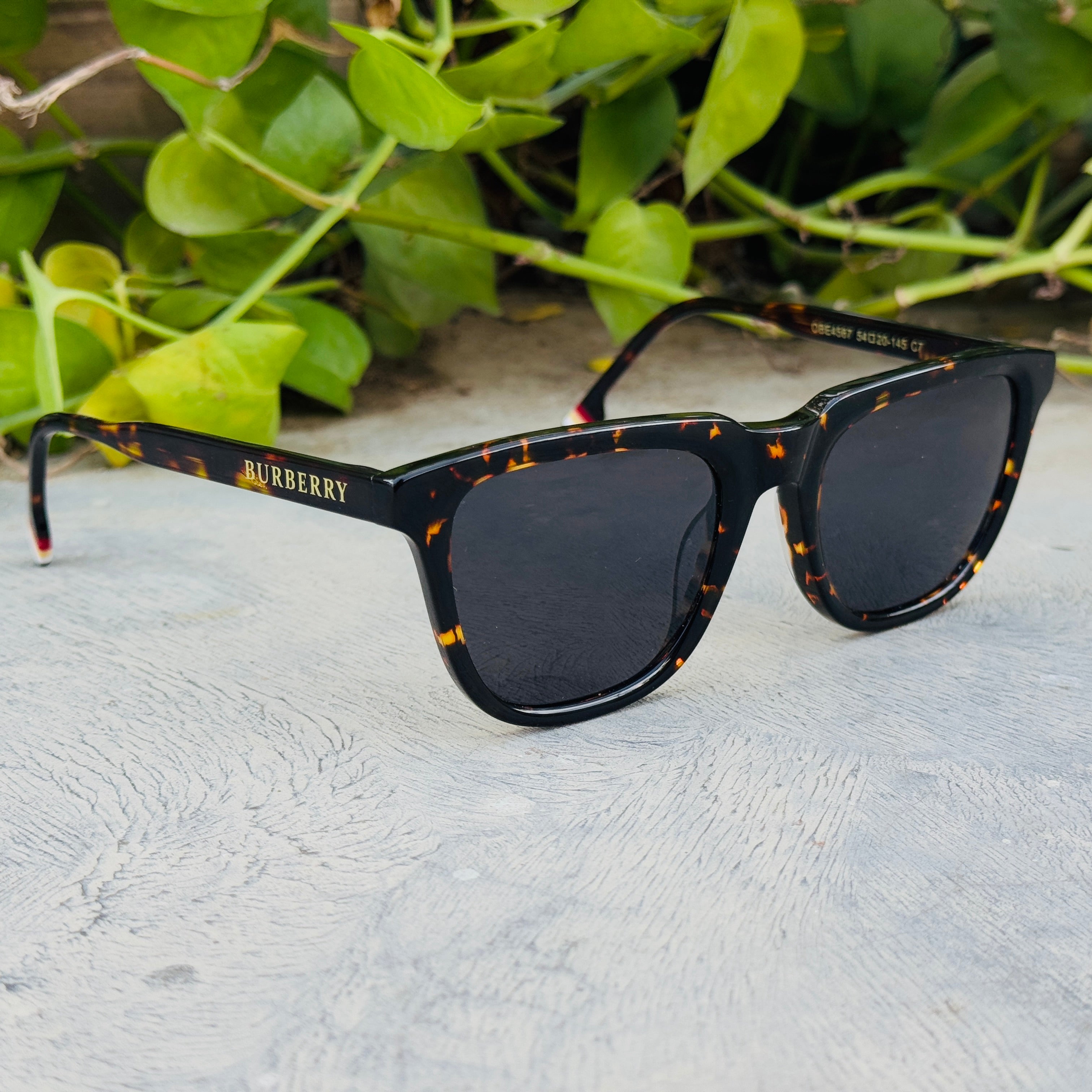 Burberry – 4567 - 57 – Tortoise Black – Acetate - Sunglasses – Unisex - Premium