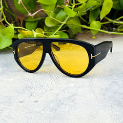 Tom Ford – 1044 - 60 –  Black Yellow – Acetate - Sunglasses – Unisex - Premium