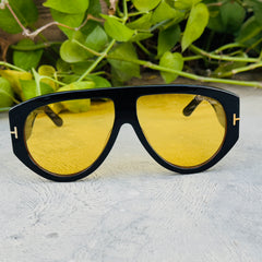 Tom Ford – 1044 - 60 –  Black Yellow – Acetate - Sunglasses – Unisex - Premium