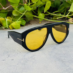 Tom Ford – 1044 - 60 –  Black Yellow – Acetate - Sunglasses – Unisex - Premium