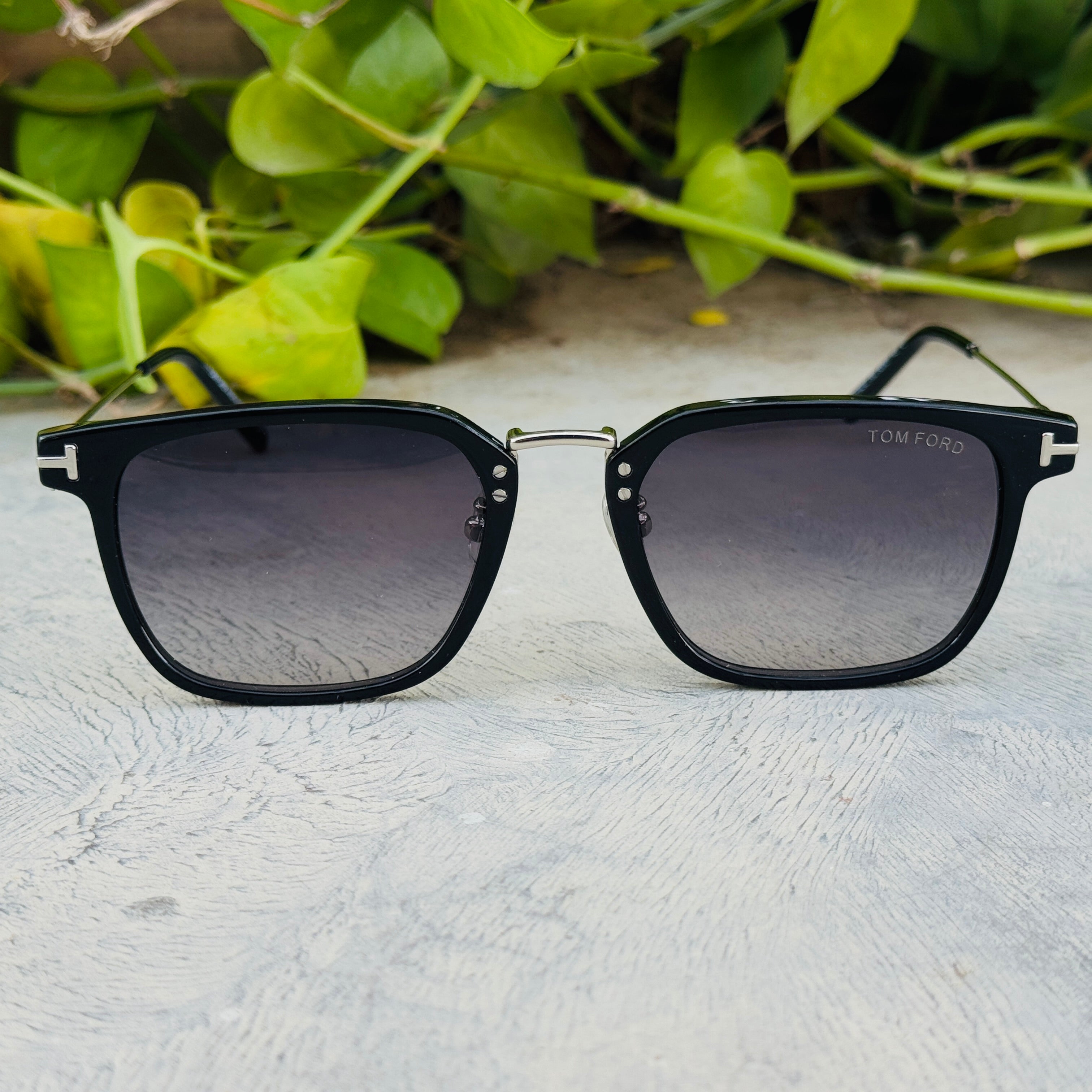 Tom Ford –1042 - 52 –  Silver Black – Acetate - Metal - Sunglasses – Unisex - Premium