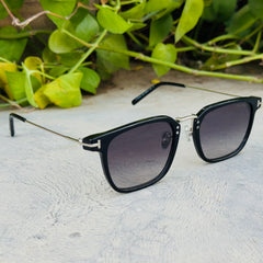 Tom Ford –1042 - 52 –  Silver Black – Acetate - Metal - Sunglasses – Unisex - Premium