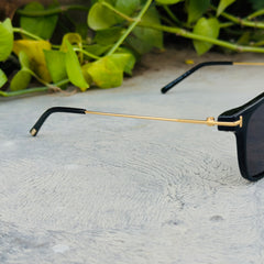 Tom Ford –1042 - 52 –  Golden Black – Acetate - Metal - Sunglasses – Unisex - Premium