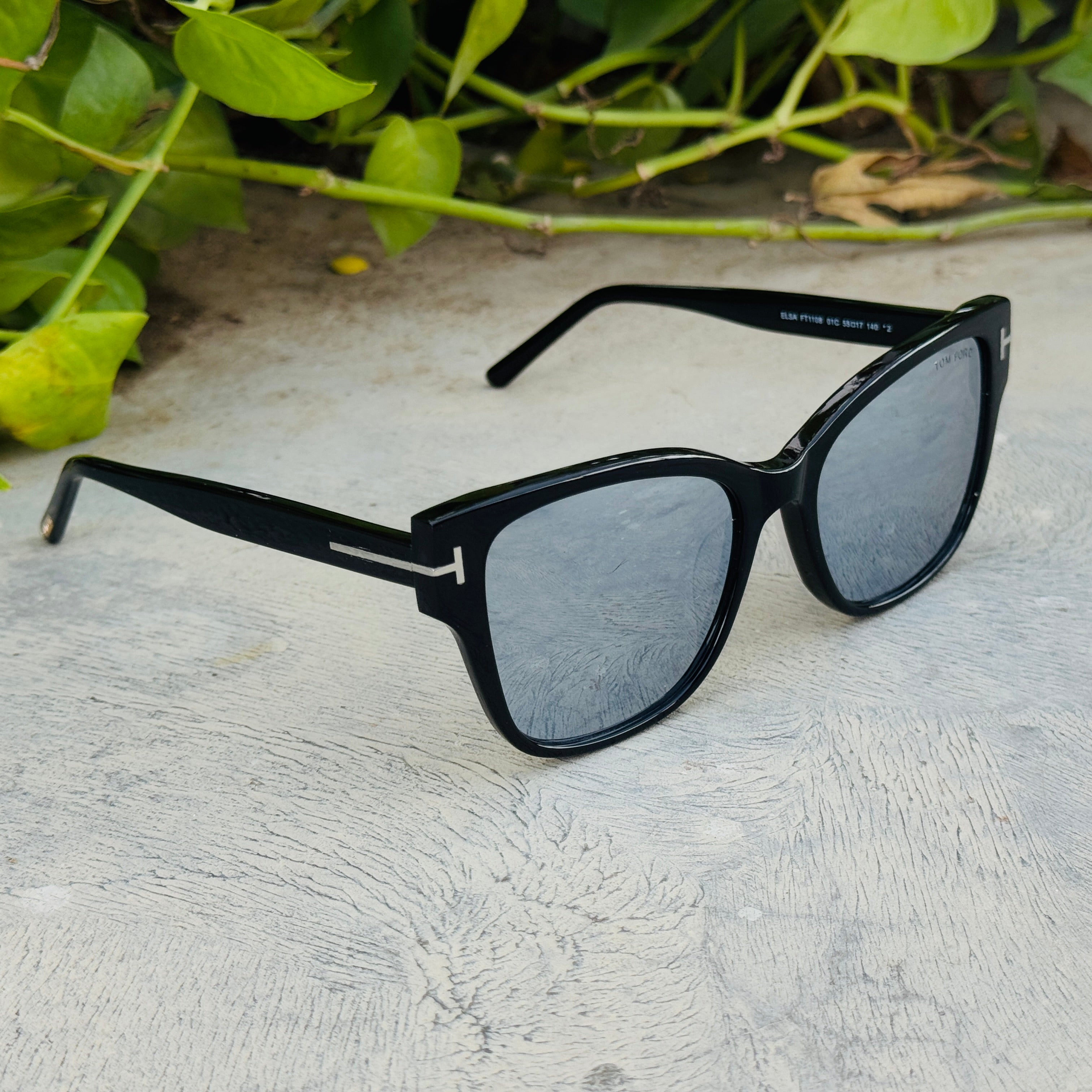 Tom Ford –1108 - 55 –  Black Mercury– Acetate - Sunglasses – Ladies - Premium